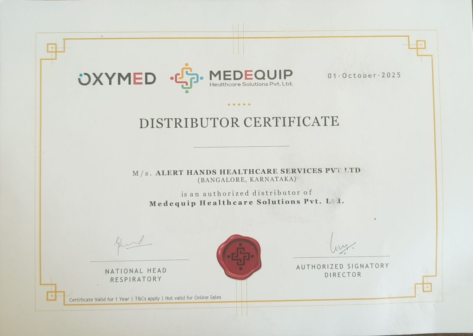 Oxymed Distributors